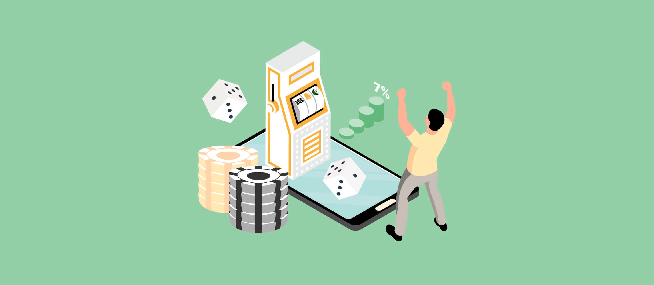 UKGC reveals a 7% rise in UK online casinos' gambling revenue