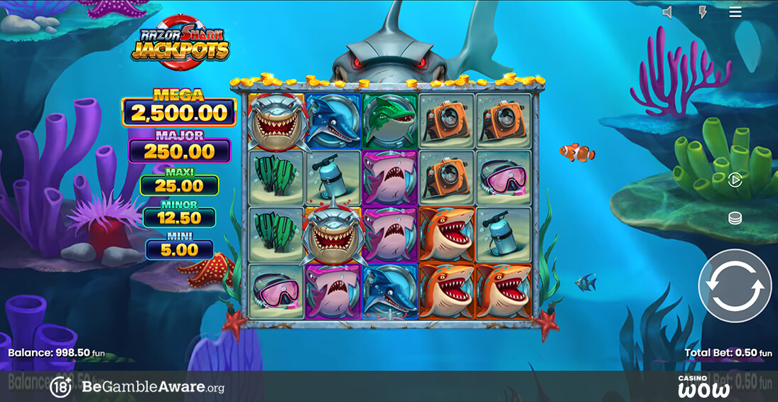 Razor Shark Jackpots