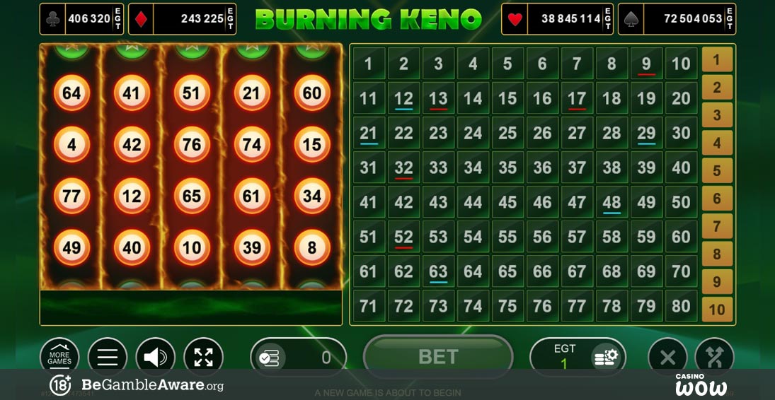 Burning Keno