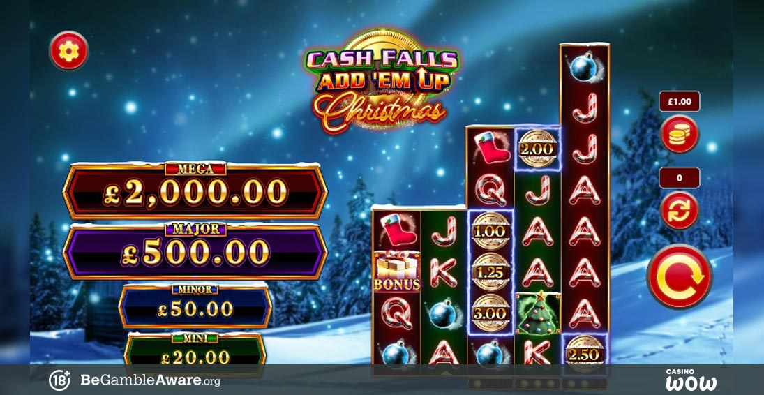 Cash Falls Add ’Em Up Christmas