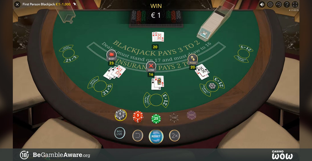 First Person Blackjack