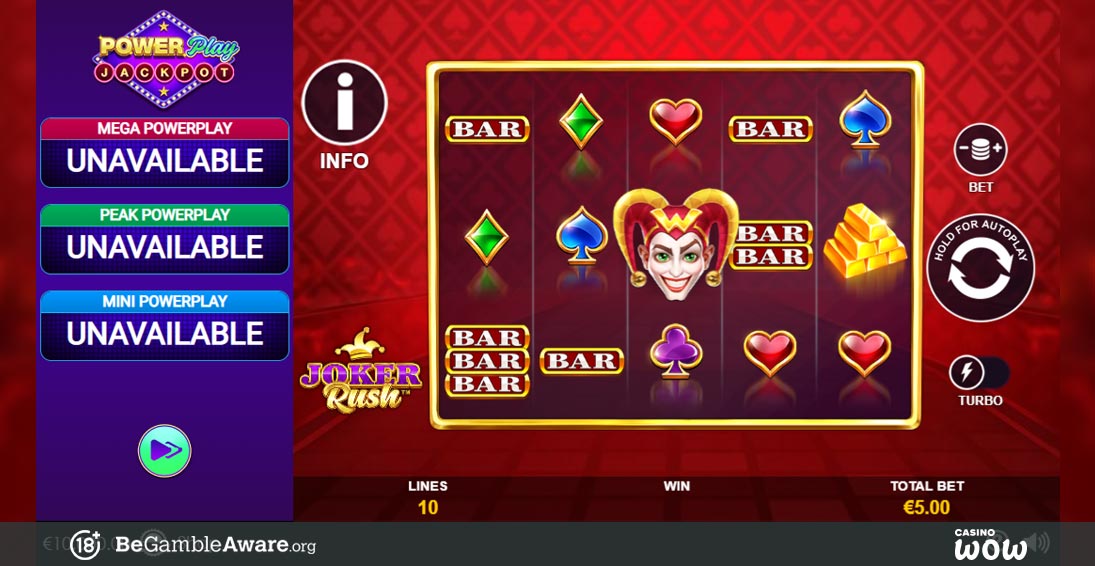 Joker Rush Powerplay Jackpot