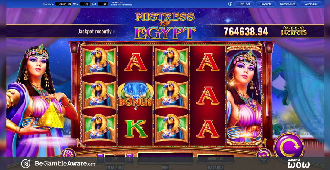 Mistress of Egypt MegaJackpots