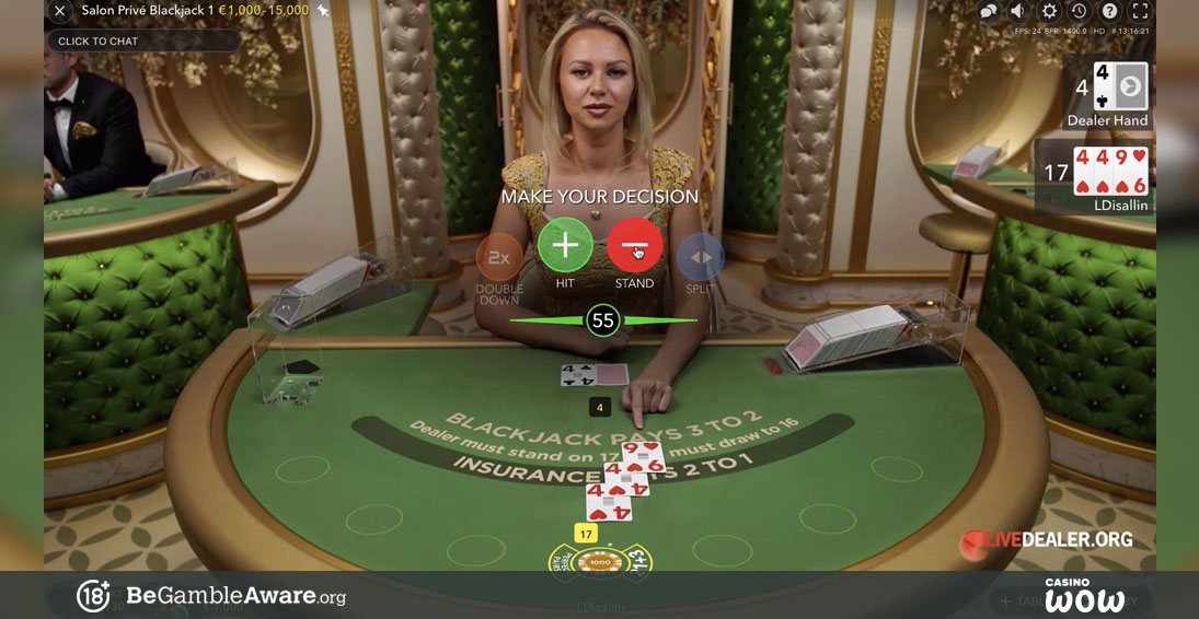 Salon Prive Blackjack