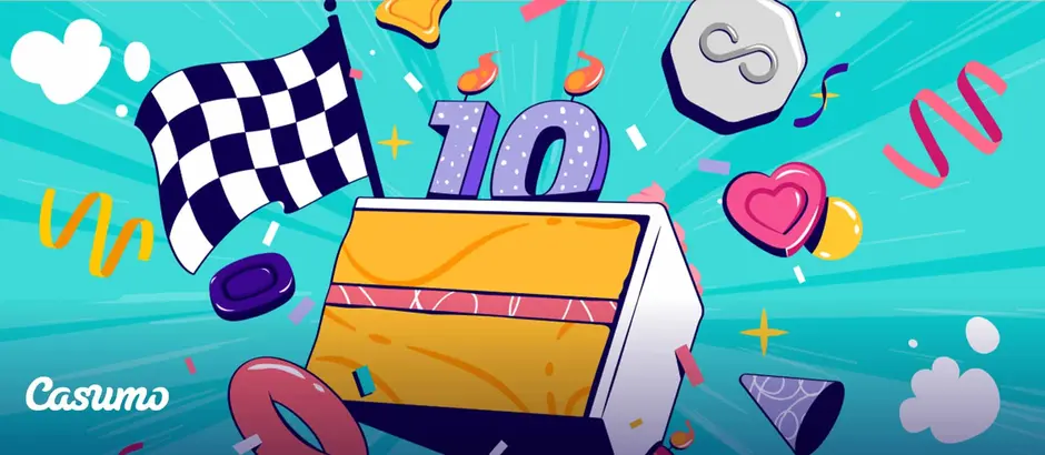 Say happy birthday to Casumo Casino and race your way to €110k in prizes